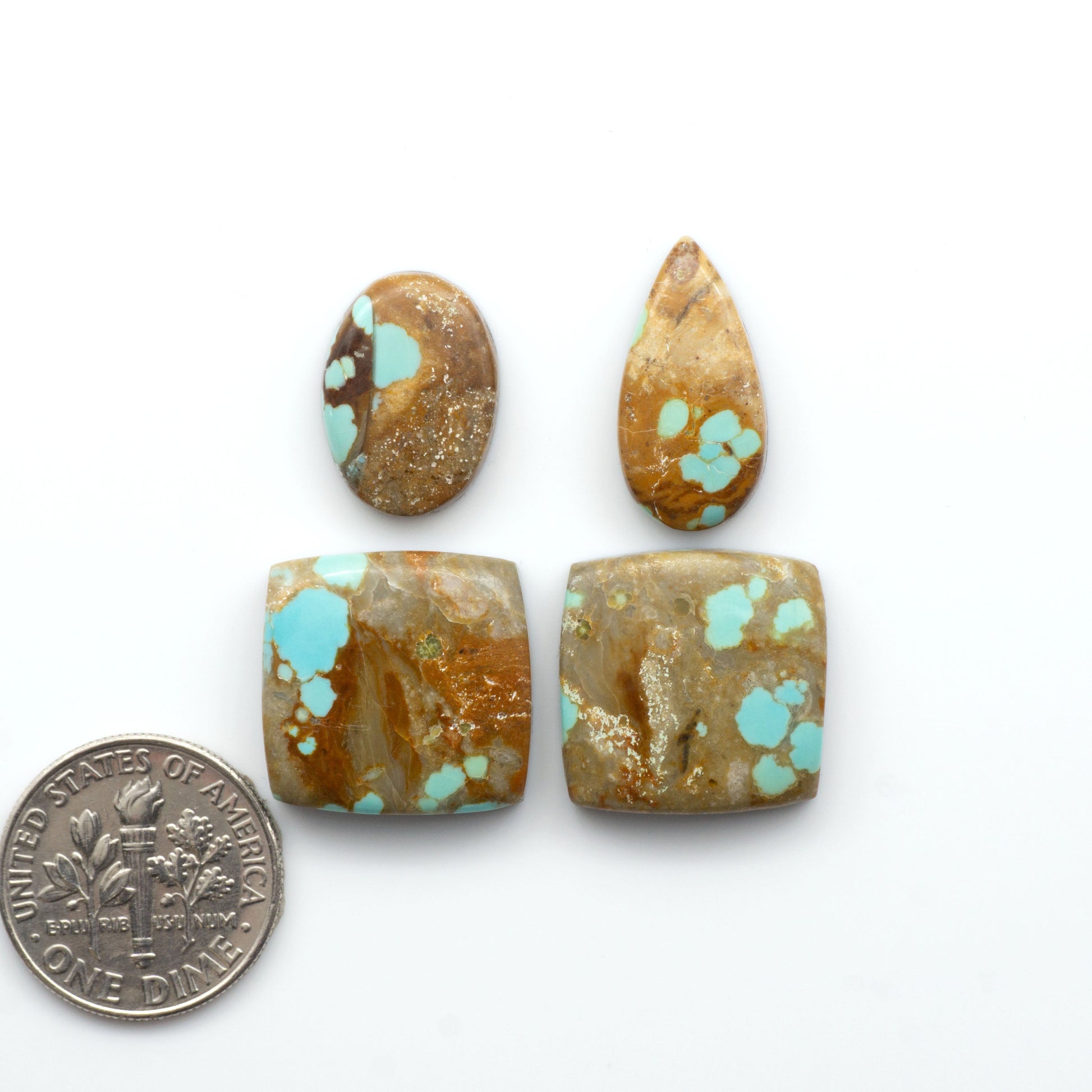 Number 8 Turquoise Cabochons have been selected for their quality and unique appearance. Don't miss the chance to add a one-of-a-kind piece to your collection.
