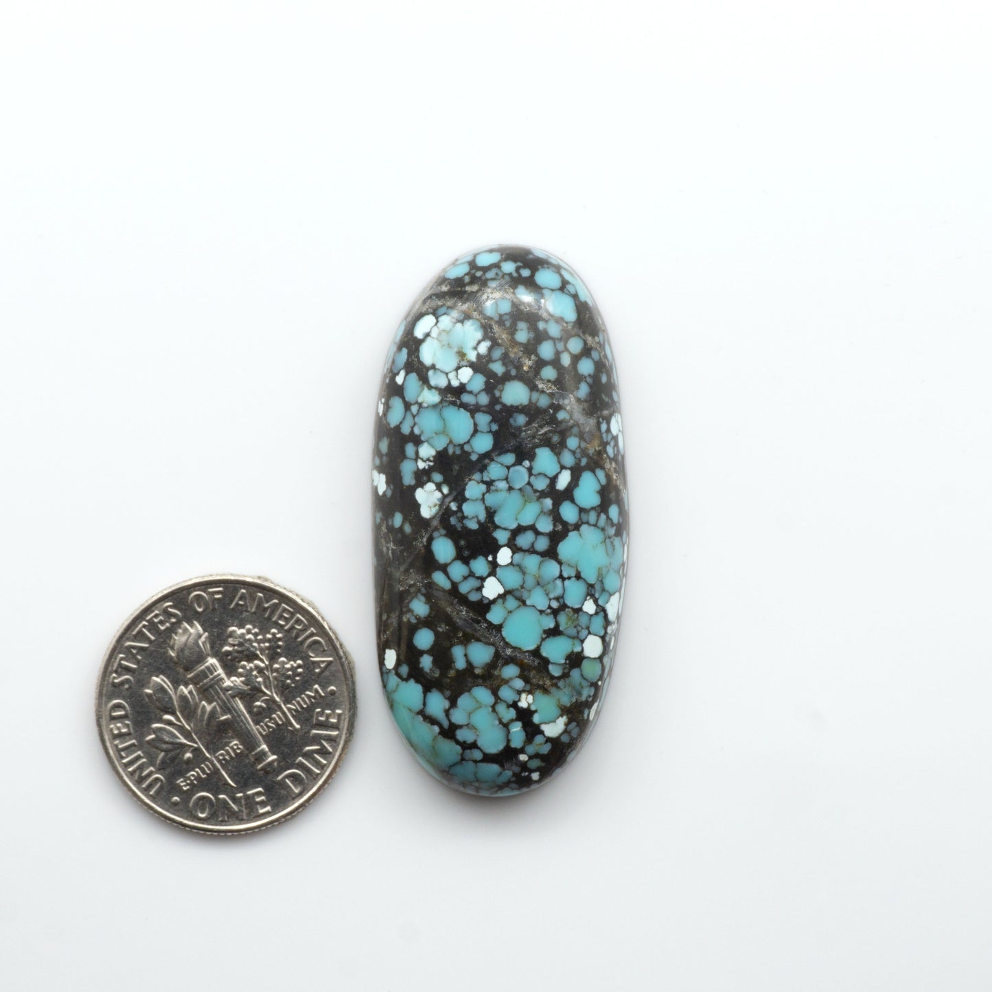 Blue Moon turquoise is a highly prized gemstone, renowned for its vibrant blue color with intricate patterns, making it a must-have for any jewelry collection. 