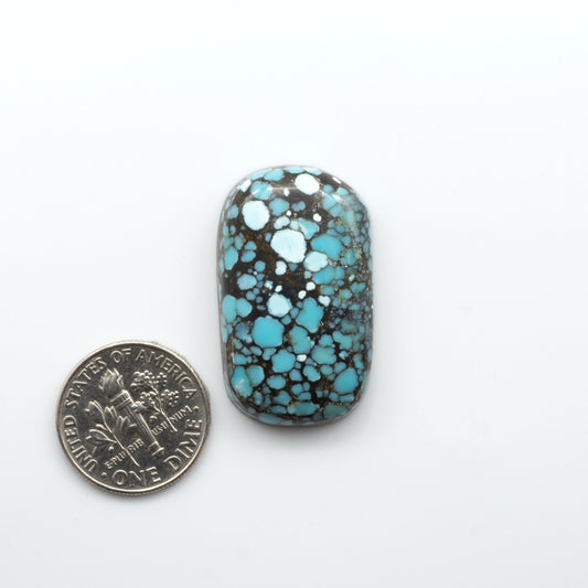 Blue Moon turquoise is a highly prized gemstone, renowned for its vibrant blue color with intricate patterns, making it a must-have for any jewelry collection. 