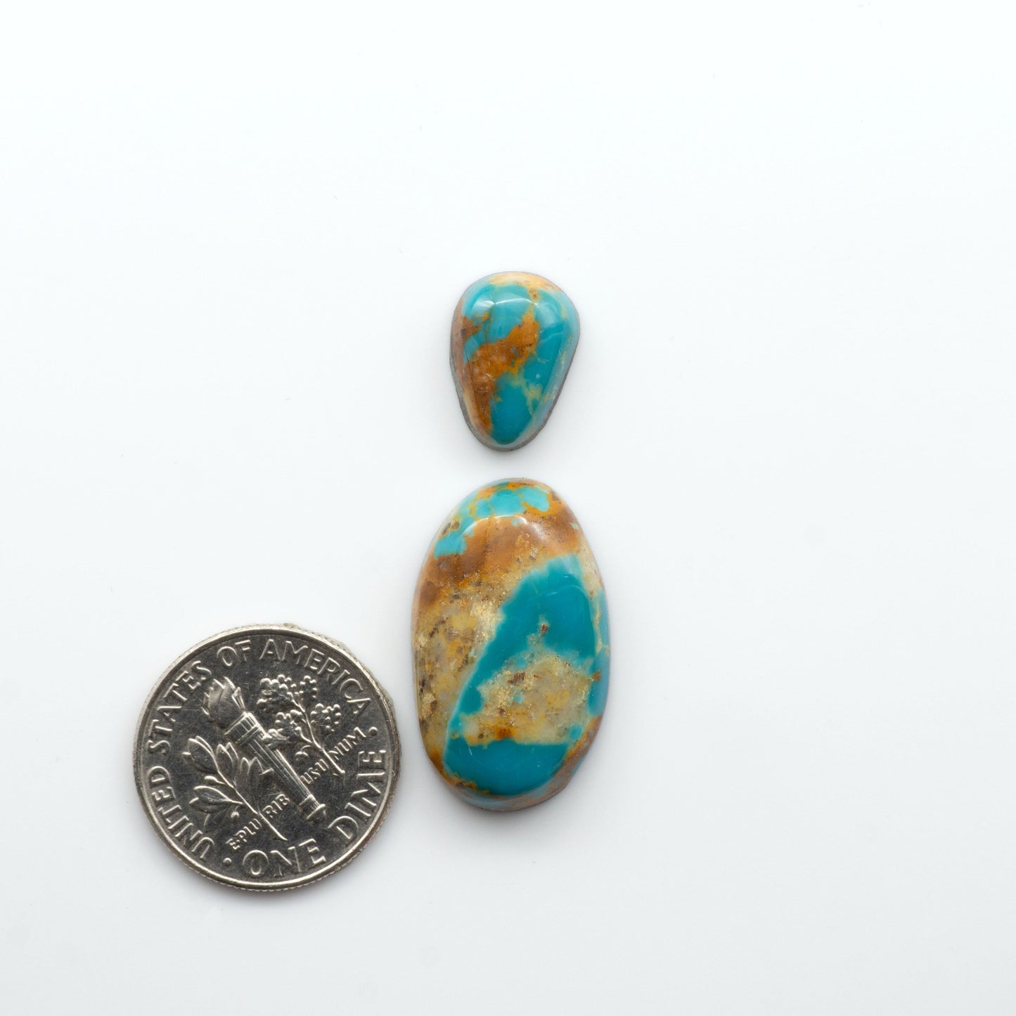 Kingman Turquoise Cabochons are a staple in the jewelry industry, known for their stunning blue-green color. Perfect for necklaces, earrings, and more!