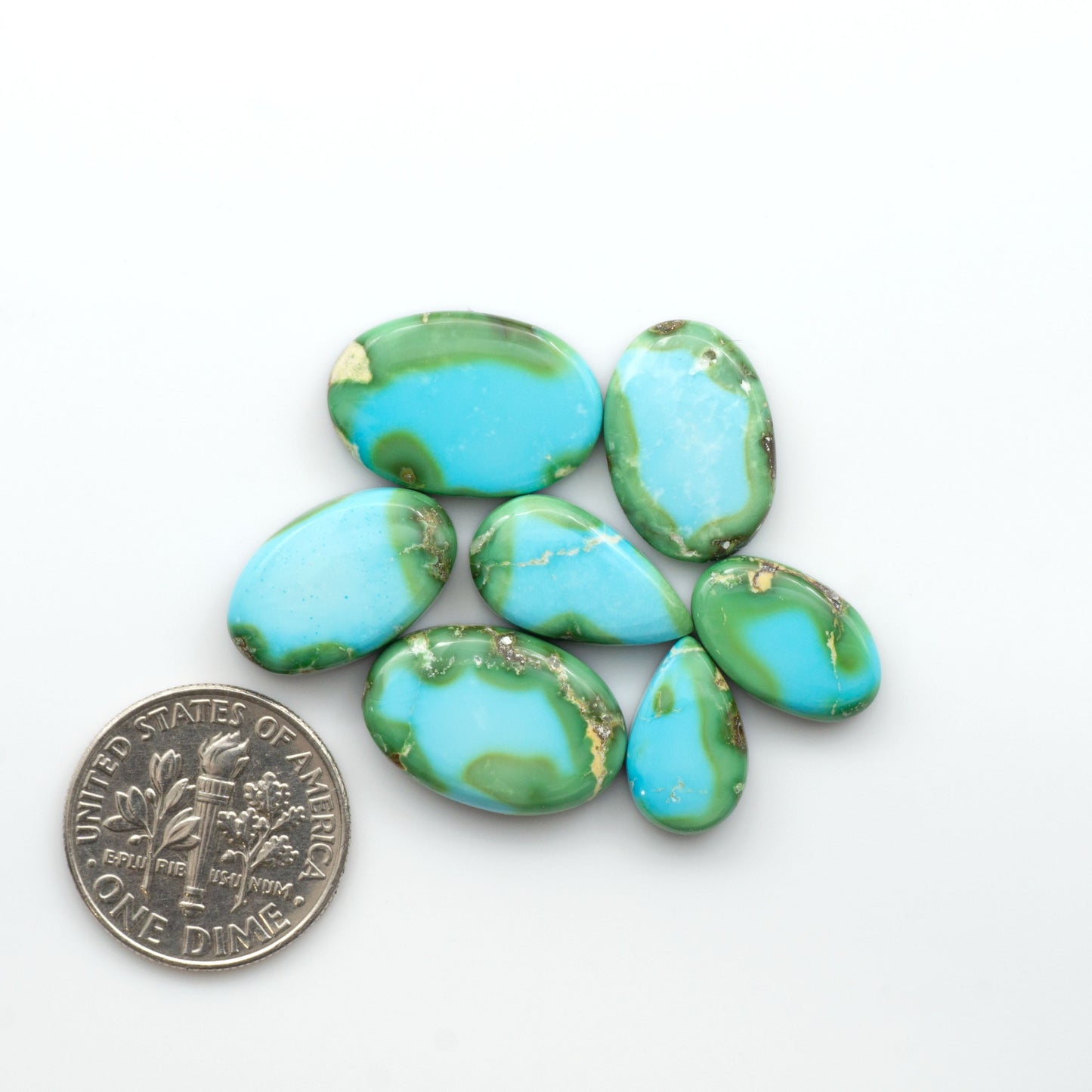Sonoran Mountain Turquoise showcases a stunning blend of blue and green hues and natural patterns that make it a must-have for any jewelry collection.