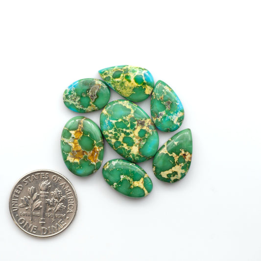 Sonoran Mountain Turquoise showcases a stunning blend of blue and green hues and natural patterns that make it a must-have for any jewelry collection.