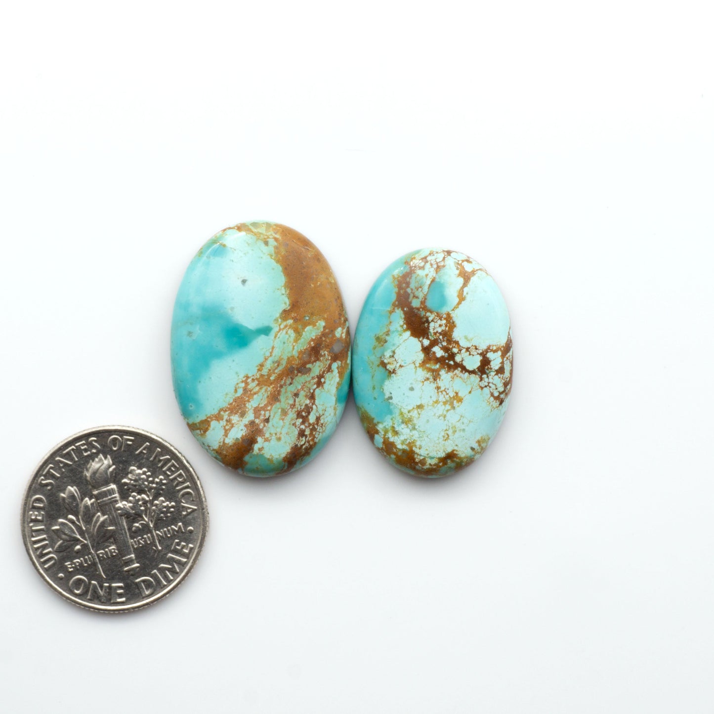 Add a touch of beauty to your collection with our stunning Pilot Mountain Turquoise Cabochons. Perfect for jewelry making each piece is truly one-of-a-kind.