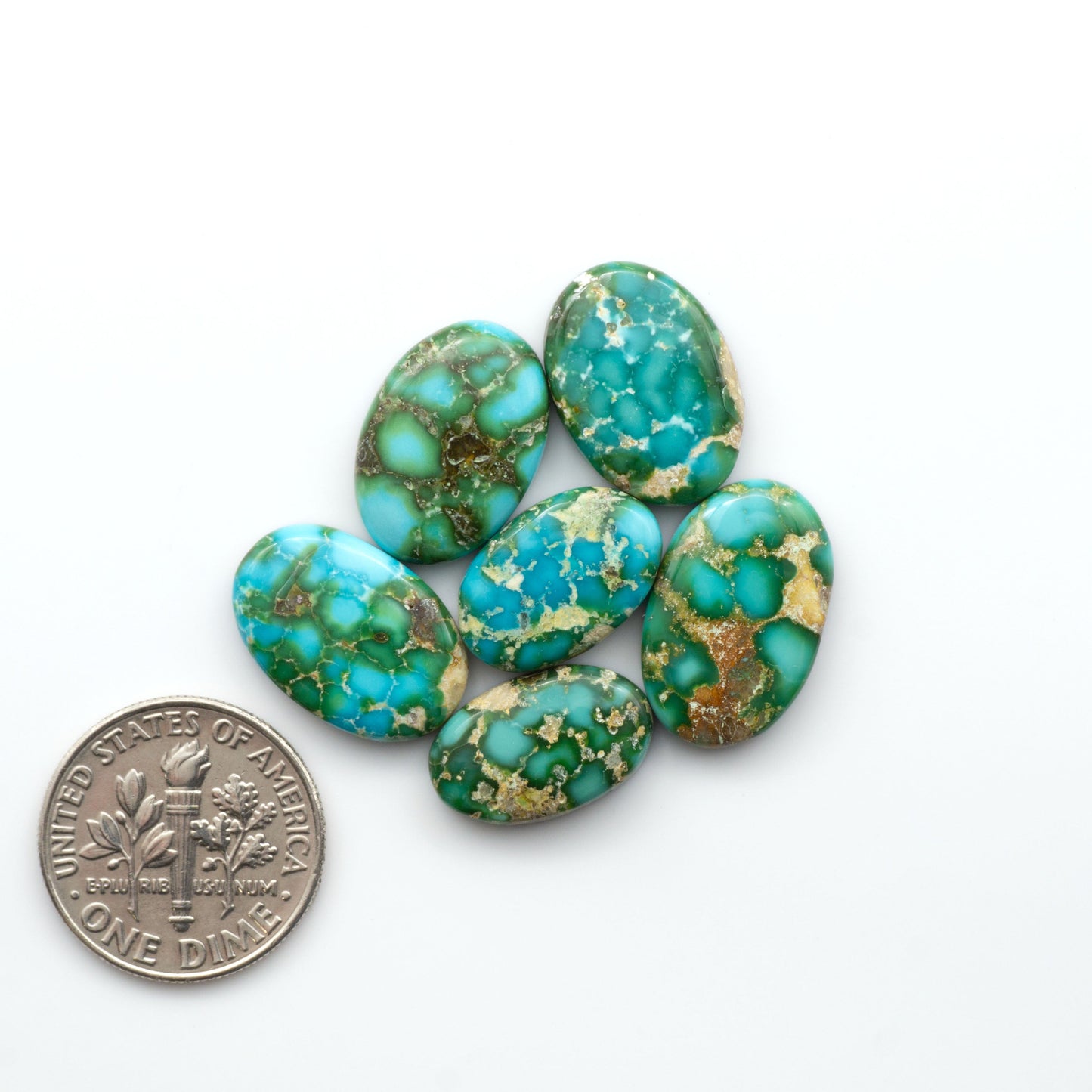 Sonoran Mountain Turquoise showcases a stunning blend of blue and green hues and natural patterns that make it a must-have for any jewelry collection.