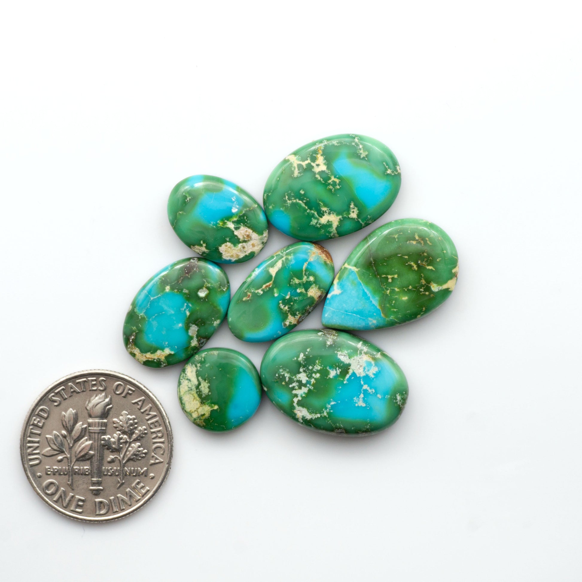 Sonoran Mountain Turquoise showcases a stunning blend of blue and green hues and natural patterns that make it a must-have for any jewelry collection.