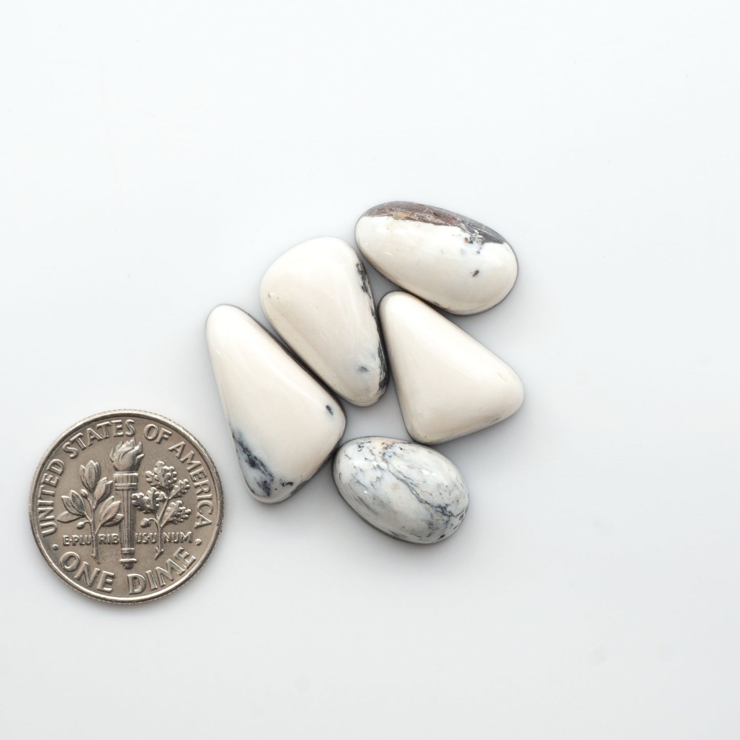 White Buffalo Stone Cabochons