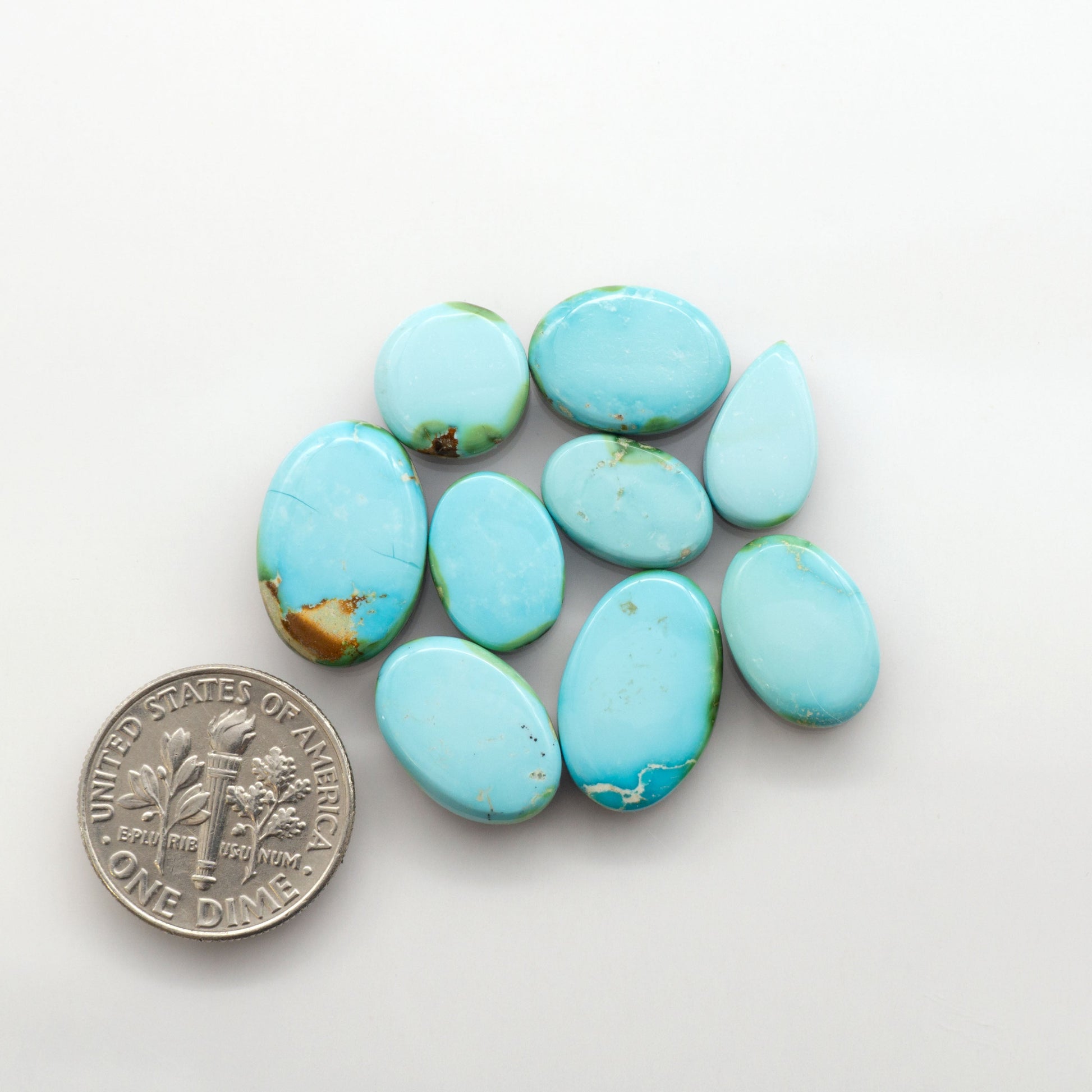 Sonoran Mountain Turquoise showcases a stunning blend of blue and green hues and natural patterns that make it a must-have for any jewelry collection.