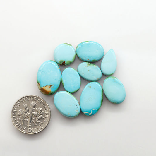 Sonoran Mountain Turquoise showcases a stunning blend of blue and green hues and natural patterns that make it a must-have for any jewelry collection.