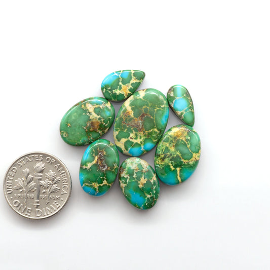 Sonoran Mountain Turquoise showcases a stunning blend of blue and green hues and natural patterns that make it a must-have for any jewelry collection.