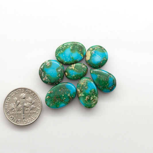 Sonoran Mountain Turquoise showcases a stunning blend of blue and green hues and natural patterns that make it a must-have for any jewelry collection.