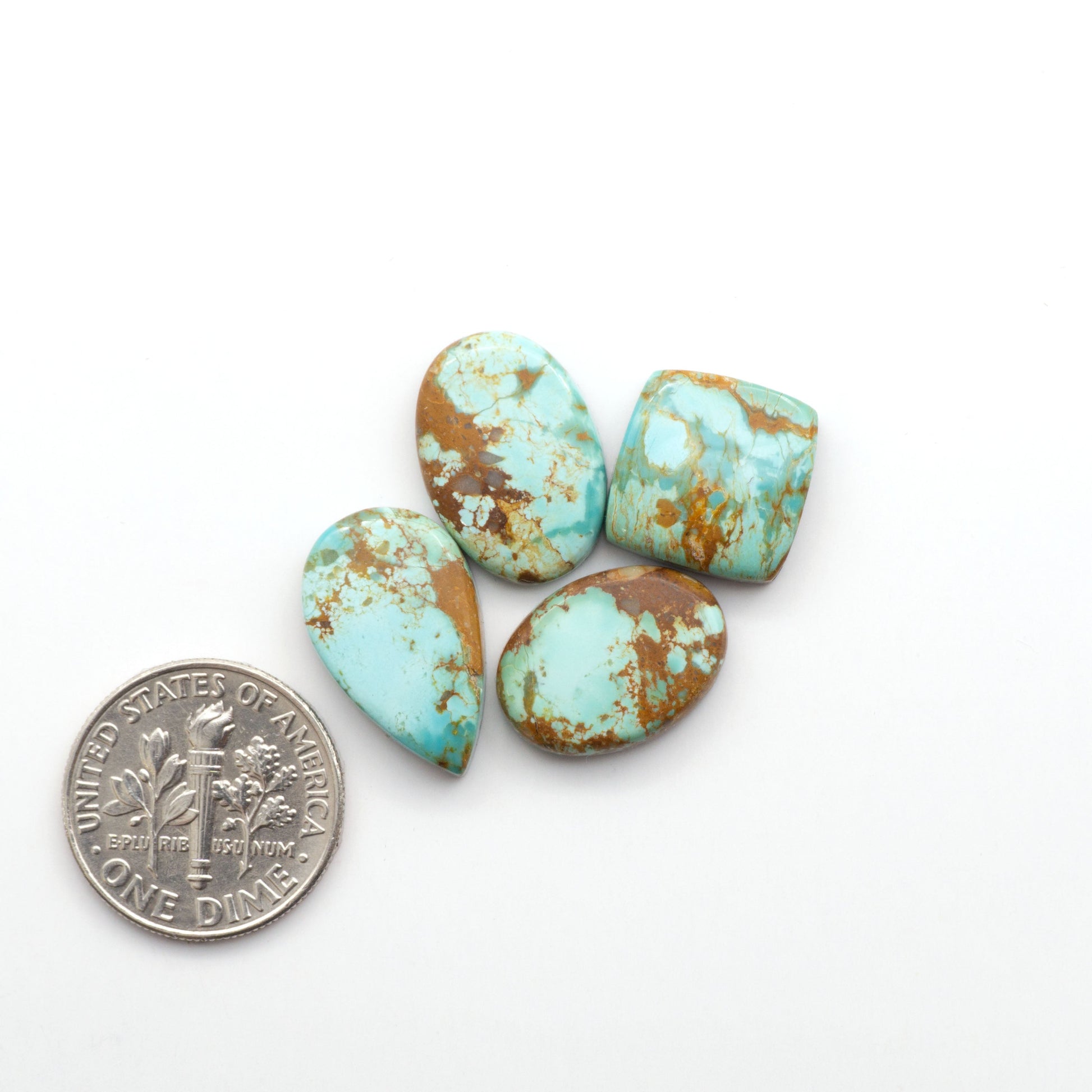 Add a touch of beauty to your collection with our stunning Pilot Mountain Turquoise Cabochons. Perfect for jewelry making each piece is truly one-of-a-kind.