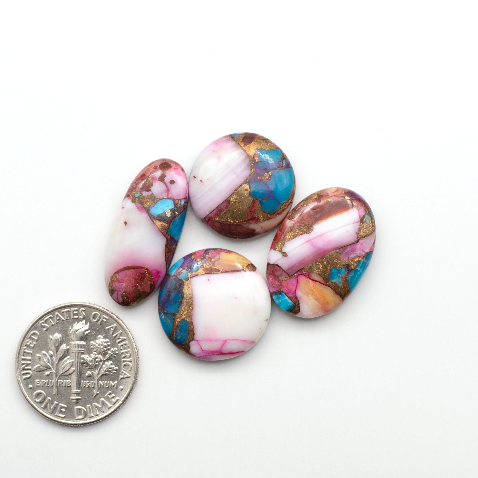 These Spiny Kingman Cabochons are perfect for any jewelry making project. With their unique and intricate patterns, they add a touch of elegance to your designs…