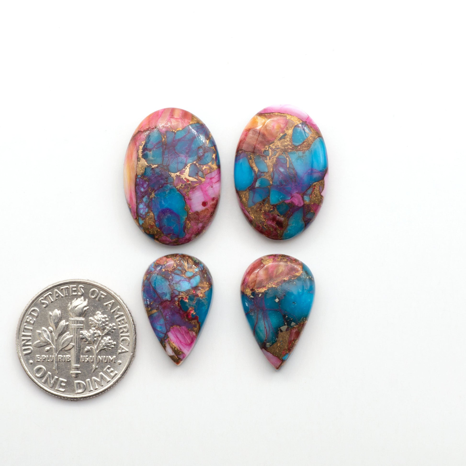 These Spiny Kingman Cabochons are perfect for any jewelry making project. With their unique and intricate patterns, they add a touch of elegance to your designs…
