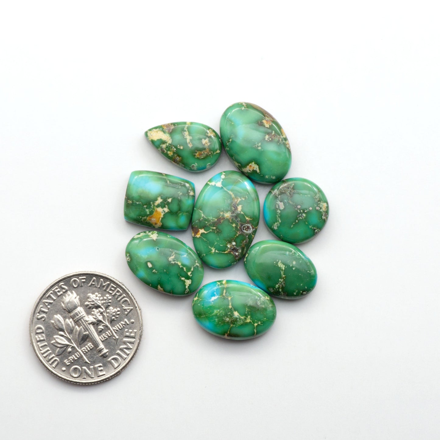 Sonoran Mountain Turquoise showcases a stunning blend of blue and green hues and natural patterns that make it a must-have for any jewelry collection.

