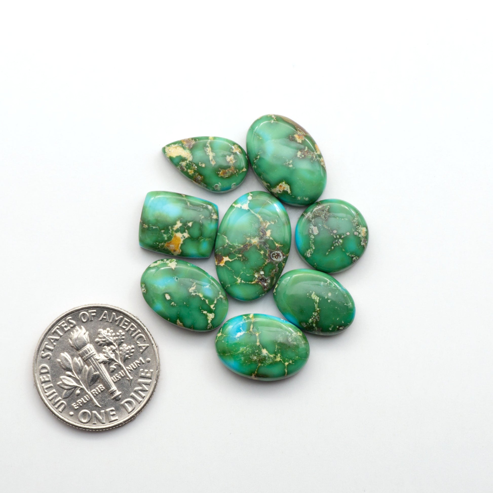 Sonoran Mountain Turquoise showcases a stunning blend of blue and green hues and natural patterns that make it a must-have for any jewelry collection.


