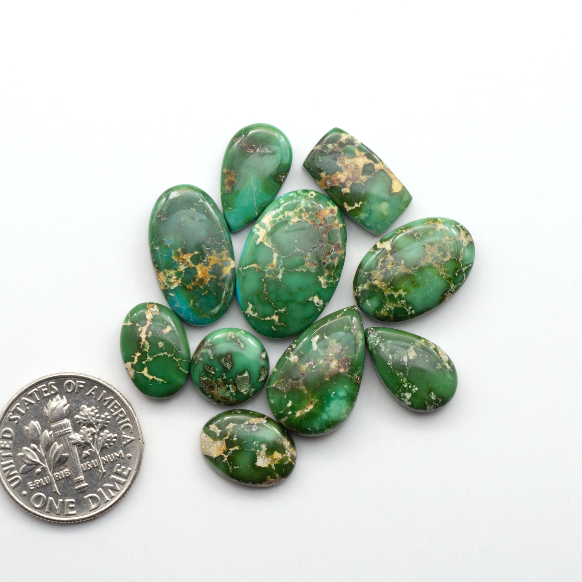 Sonoran Mountain Turquoise showcases a stunning blend of blue and green hues and natural patterns that make it a must-have for any jewelry collection.

