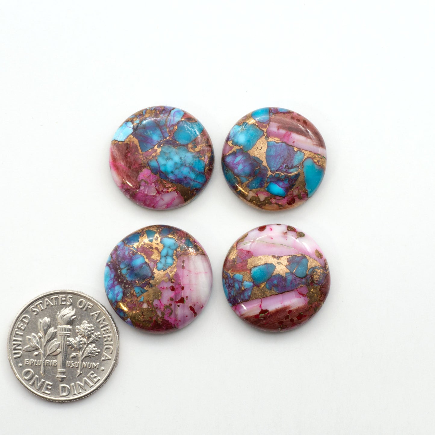 These Spiny Kingman Cabochons are perfect for any jewelry making project. With their unique and intricate patterns, they add a touch of elegance to your designs…