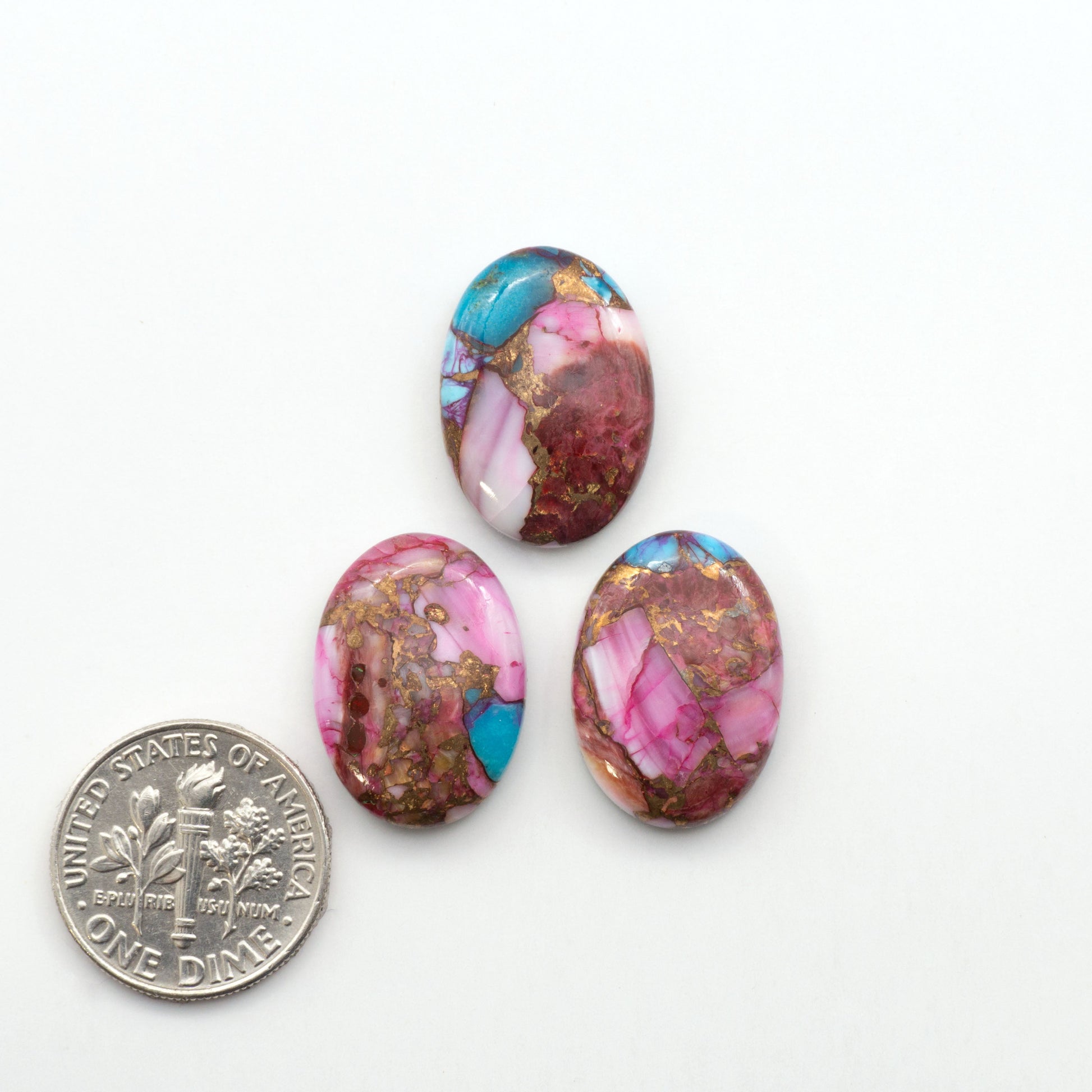 These Spiny Kingman Cabochons are perfect for any jewelry making project. With their unique and intricate patterns, they add a touch of elegance to your designs…