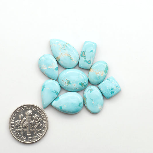 Experience the beauty of Fox Turquoise, mined in Nevada, USA. Elevate your jewelry designs with the stunning colors and patterns of these unique gemstones.