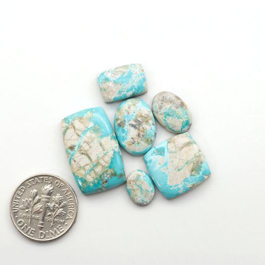 Experience the beauty of Fox Turquoise, mined in Nevada, USA. Elevate your jewelry designs with the stunning colors and patterns of these unique gemstones.

