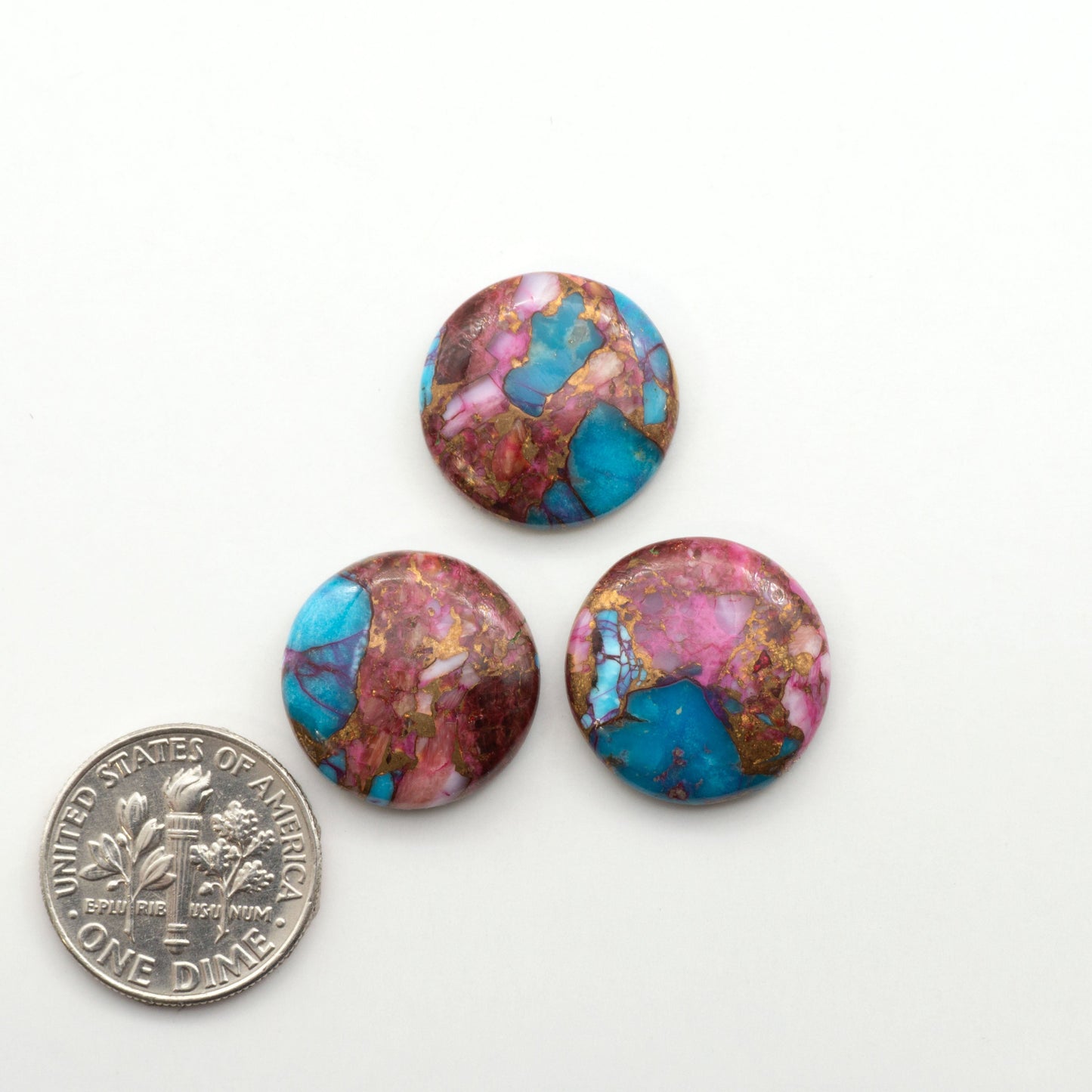 These Spiny Kingman Cabochons are perfect for any jewelry making project. With their unique and intricate patterns, they add a touch of elegance to your designs…