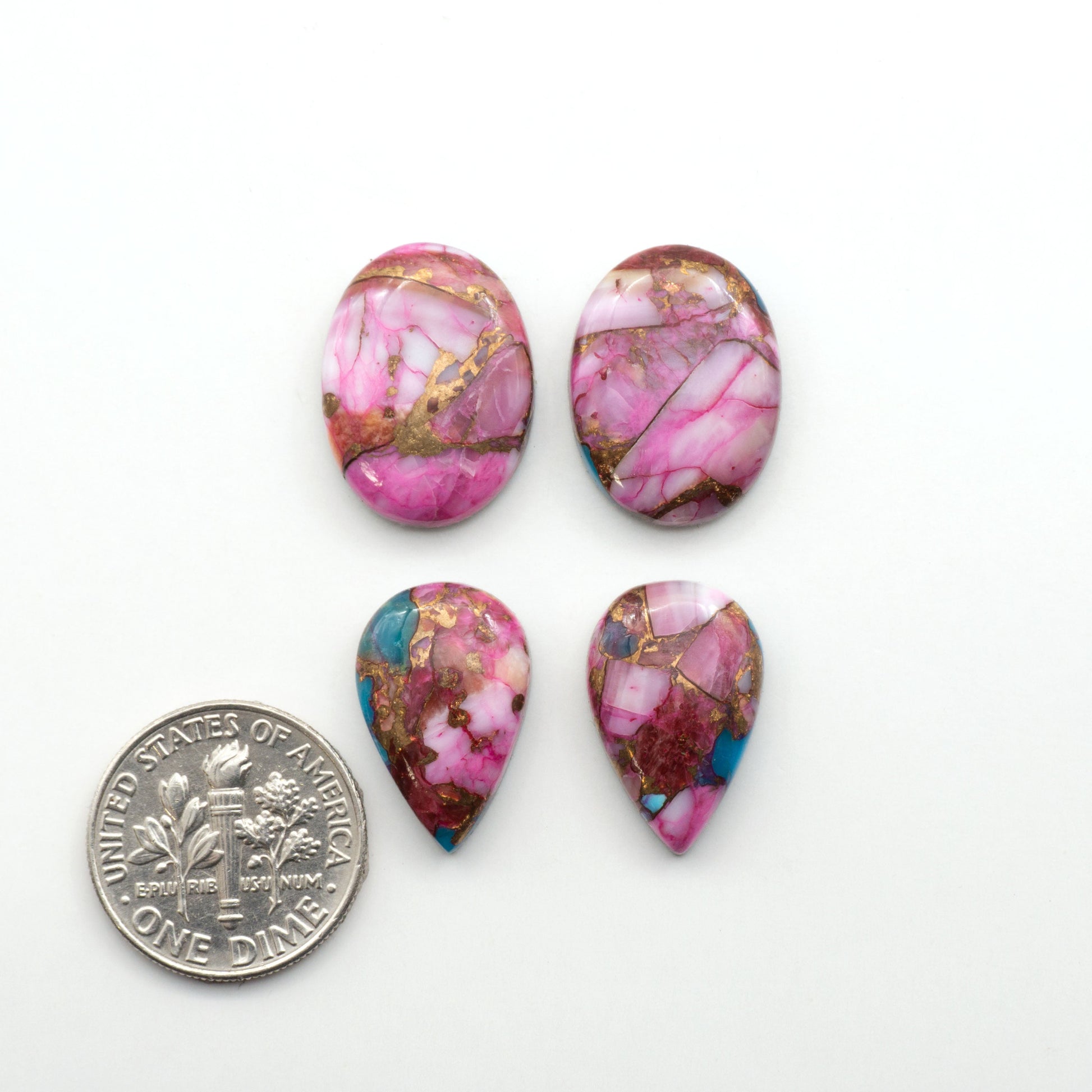 These Spiny Kingman Cabochons are perfect for any jewelry making project. With their unique and intricate patterns, they add a touch of elegance to your designs…