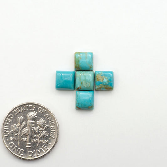 Enhance your jewelry designs with Pressed Turquoise Nugget Cabochons. Crafted from composite materials they add a captivating touch to your creations.