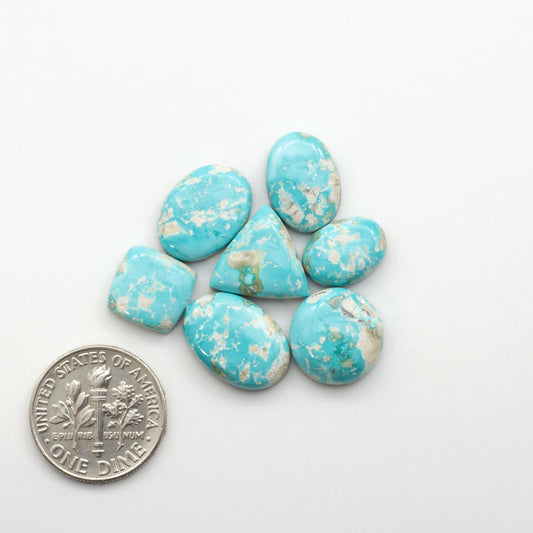 Experience the beauty of Fox Turquoise, mined in Nevada, USA. Elevate your jewelry designs with the stunning colors and patterns of these unique gemstones.

