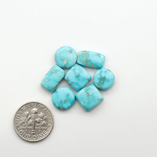 Experience the beauty of Fox Turquoise, mined in Nevada, USA. Elevate your jewelry designs with the stunning colors and patterns of these unique gemstones.

