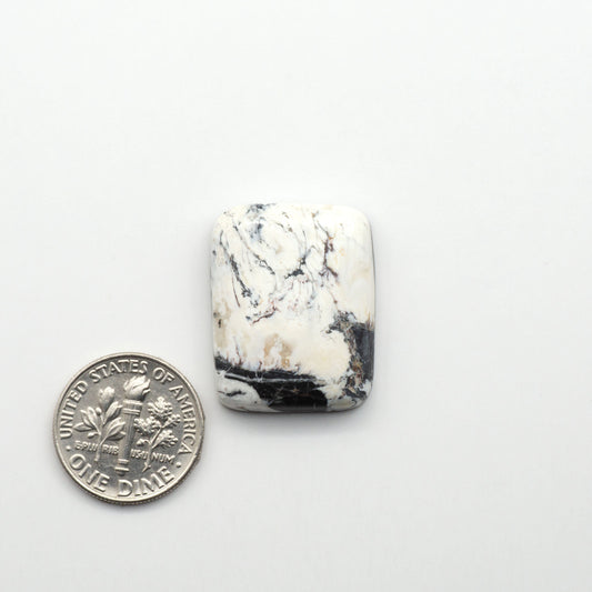 Natural White Buffalo Stone Cabochons are semi-precious gemstones cut into shapes ideal for jewelry-making, making them an excellent choice for artisans.