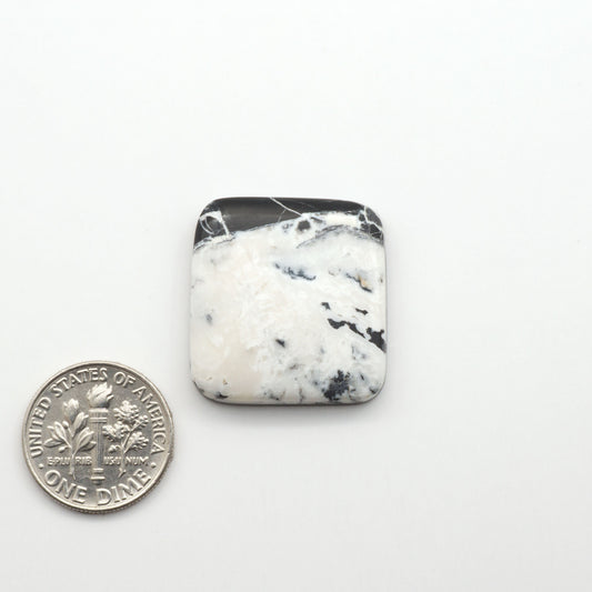 Natural White Buffalo Stone Cabochons are semi-precious gemstones cut into shapes ideal for jewelry-making, making them an excellent choice for artisans.