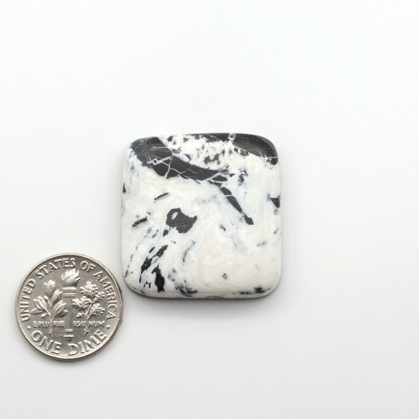 Natural White Buffalo Stone Cabochons are semi-precious gemstones cut into shapes ideal for jewelry-making, making them an excellent choice for artisans.