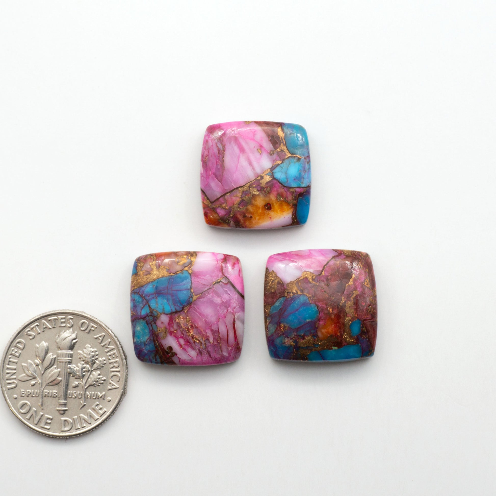 These Spiny Kingman Cabochons are perfect for any jewelry making project. With their unique and intricate patterns, they add a touch of elegance to your designs…