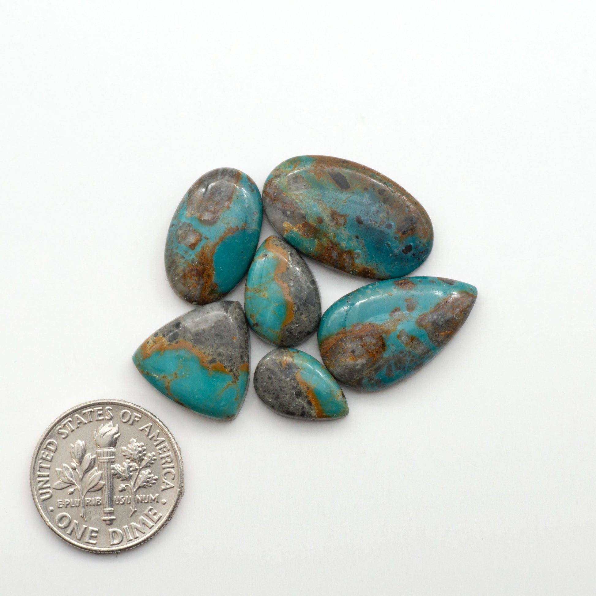 Apache Nugget Turquoise. Mined from the Apache Nugget Hole, this turquoise boasts stunning colors and patterns making it a must-have for any jewelry collection.