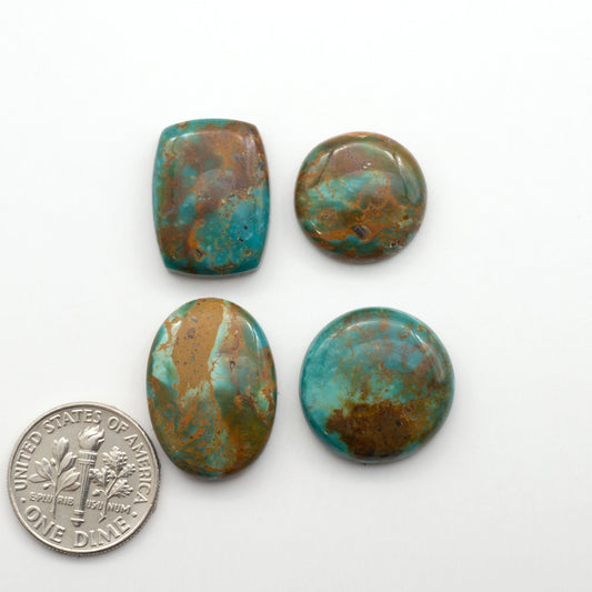 Apache Nugget Turquoise. Mined from the Apache Nugget Hole, this turquoise boasts stunning colors and patterns making it a must-have for any jewelry collection.