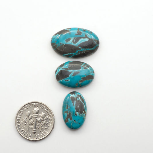 Apache Nugget Turquoise. Mined from the Apache Nugget Hole, this turquoise boasts stunning colors and patterns making it a must-have for any jewelry collection.