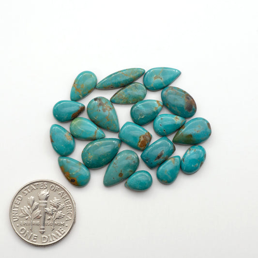 Apache Nugget Turquoise. Mined from the Apache Nugget Hole, this turquoise boasts stunning colors and patterns making it a must-have for any jewelry collection.