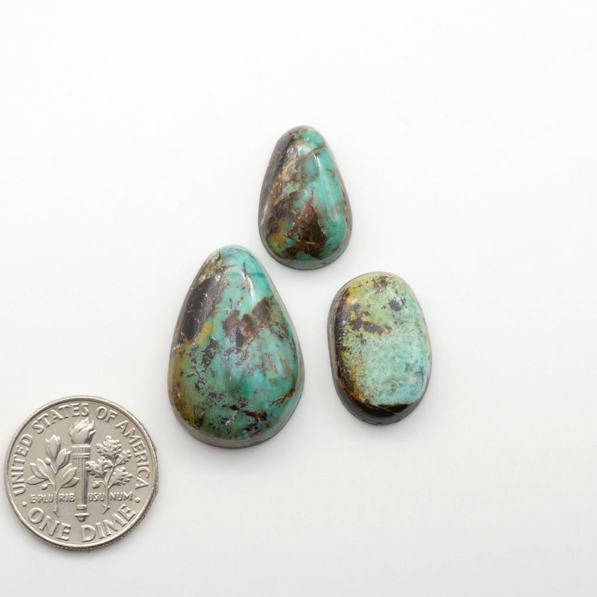 Black Jack Turquoise features a bold black color with striking veins of turquoise, making it a truly one-of-a-kind addition to your jewelry collection.


