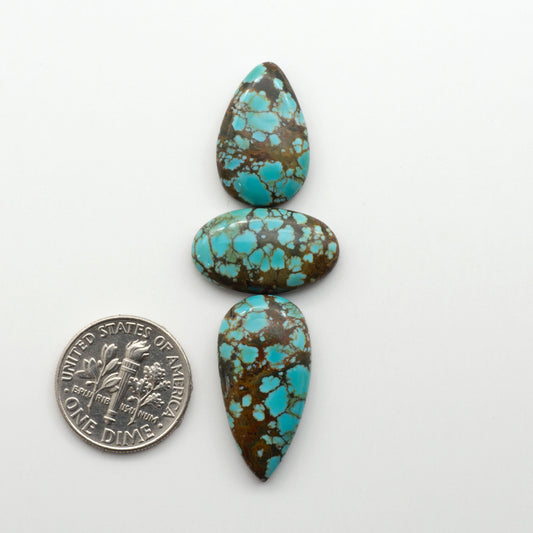 Blue Moon turquoise is a highly prized gemstone, renowned for its vibrant blue color with intricate patterns, making it a must-have for any jewelry collection.