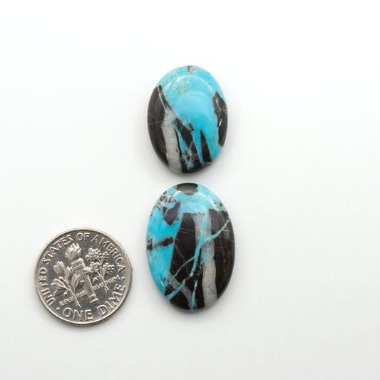 Blue Moon turquoise is a highly prized gemstone, renowned for its vibrant blue color with intricate patterns, making it a must-have for any jewelry collection.