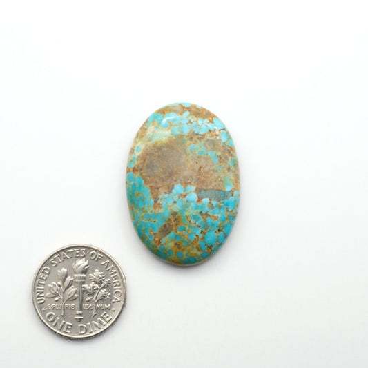Kingman Turquoise Cabochons are a staple in the jewelry industry, known for their stunning blue-green color. Perfect for necklaces, earrings, and more!