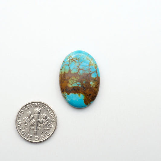 Kingman Turquoise Cabochons are a staple in the jewelry industry, known for their stunning blue-green color. Perfect for necklaces, earrings, and more!