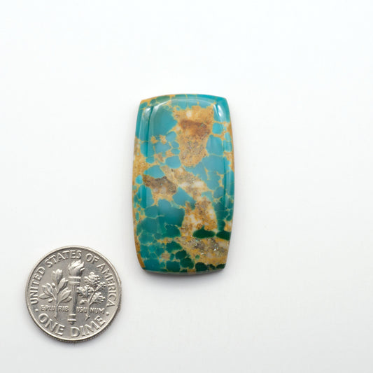 Kingman Turquoise Cabochons are a staple in the jewelry industry, known for their stunning blue-green color. Perfect for necklaces, earrings, and more!
