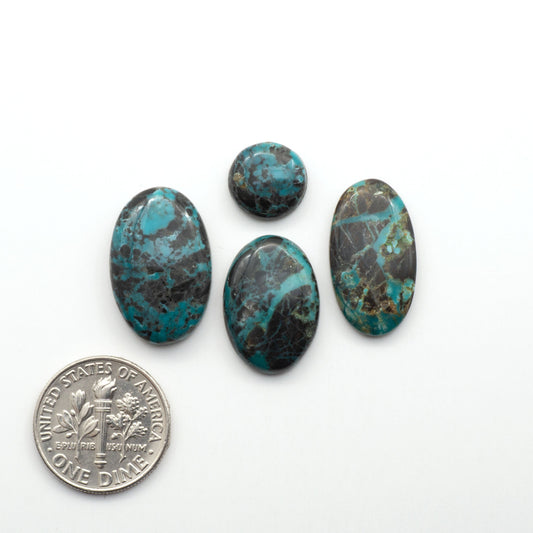 Apache Nugget Turquoise. Mined from the Apache Nugget Hole, this turquoise boasts stunning colors and patterns making it a must-have for any jewelry collection.