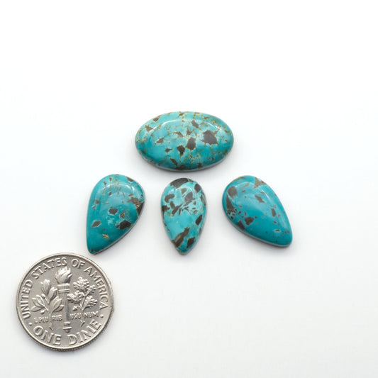 Apache Nugget Turquoise. Mined from the Apache Nugget Hole, this turquoise boasts stunning colors and patterns making it a must-have for any jewelry collection.