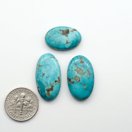 Apache Nugget Turquoise. Mined from the Apache Nugget Hole, this turquoise boasts stunning colors and patterns making it a must-have for any jewelry collection.
