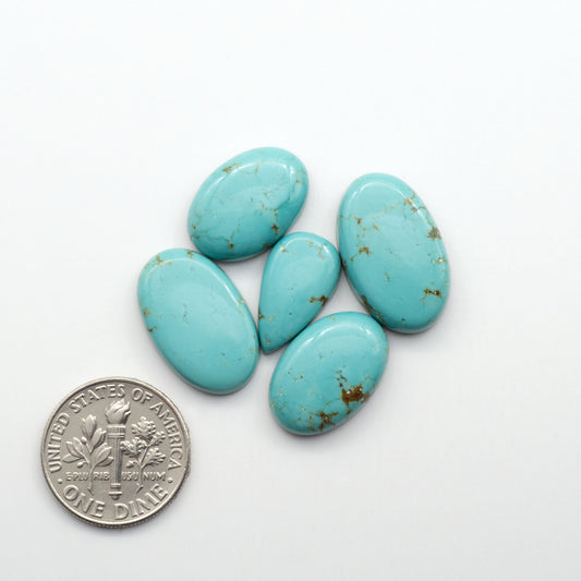 Apache Nugget Turquoise. Mined from the Apache Nugget Hole, this turquoise boasts stunning colors and patterns making it a must-have for any jewelry collection.