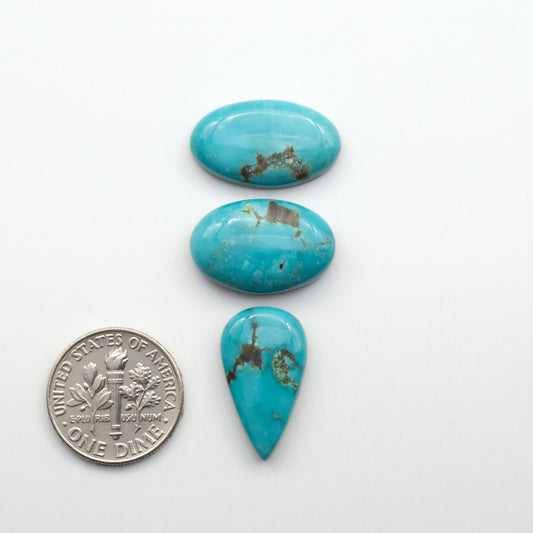 Apache Nugget Turquoise. Mined from the Apache Nugget Hole, this turquoise boasts stunning colors and patterns making it a must-have for any jewelry collection.