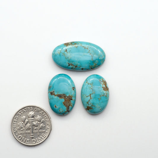 Apache Nugget Turquoise. Mined from the Apache Nugget Hole, this turquoise boasts stunning colors and patterns making it a must-have for any jewelry collection.