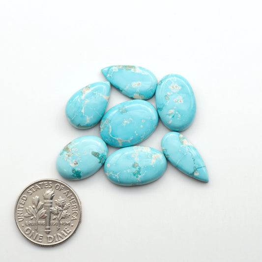 Experience the beauty of Fox Turquoise, mined in Nevada, USA. Elevate your jewelry designs with the stunning colors and patterns of these unique gemstones.